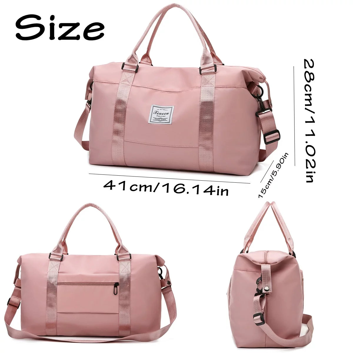 Stylish Women's Travel Duffel Bag - Versatile Gym Tote & Weekend Getaway Essential