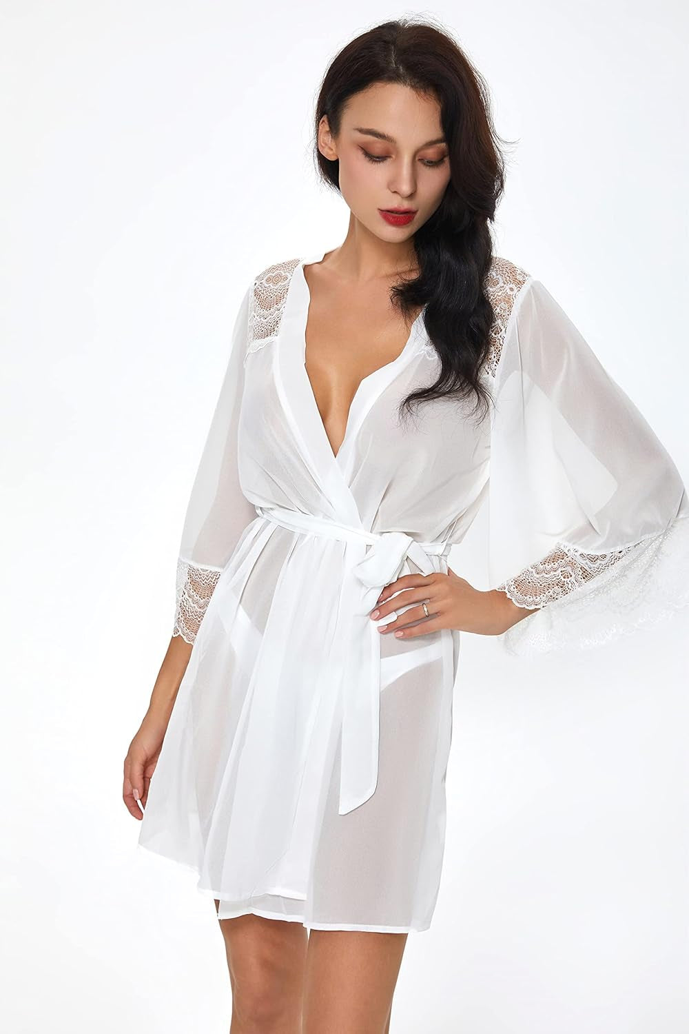 TOUSYEA Women's Soft Long Kimono Robe and Maxi Beach Dress Swimsuit Cover-Up