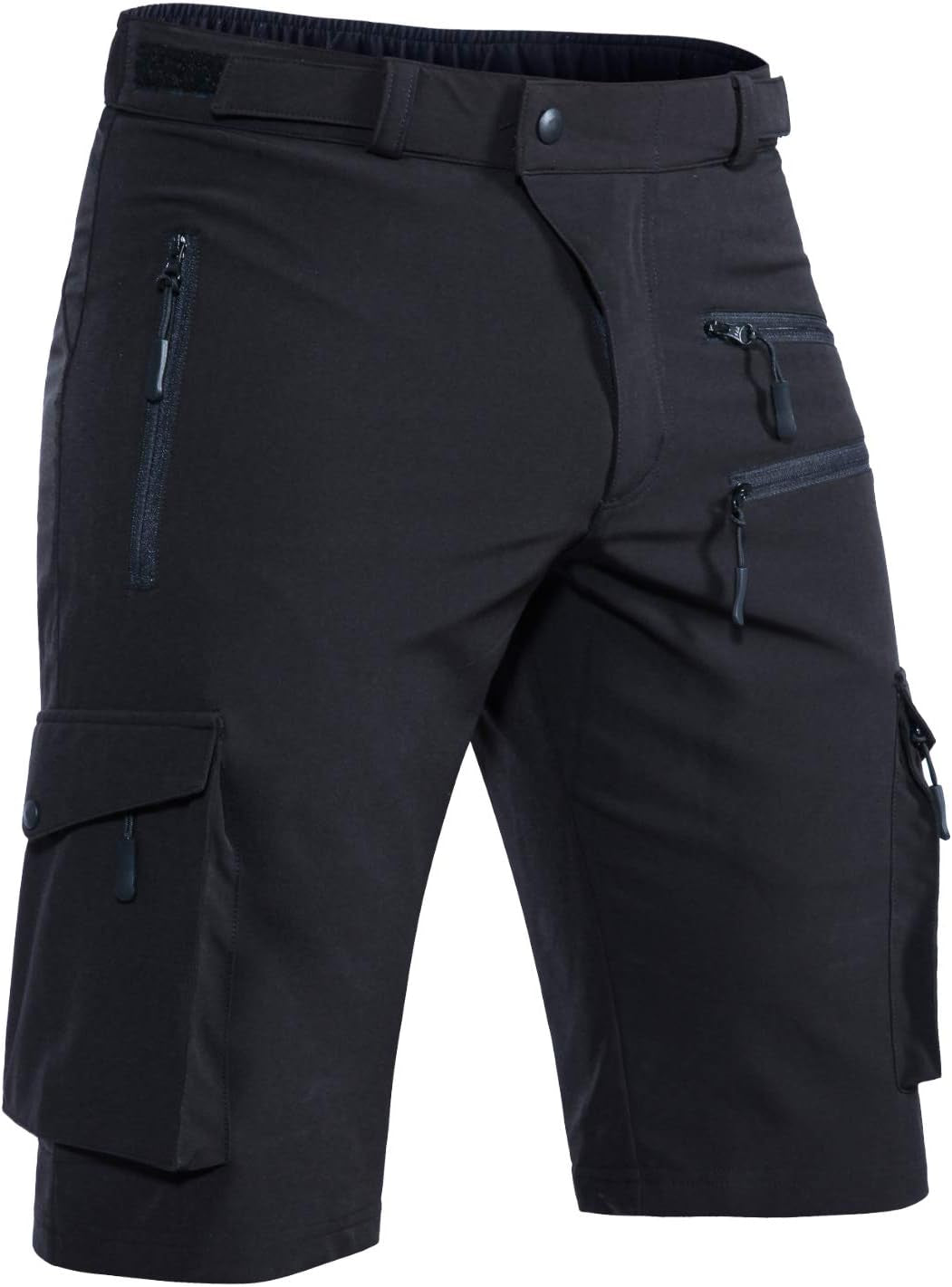 Men's Quick-Dry Stretch Mountain Bike Shorts with Zipper Pocket - Perfect for Cycling and Outdoor Adventures