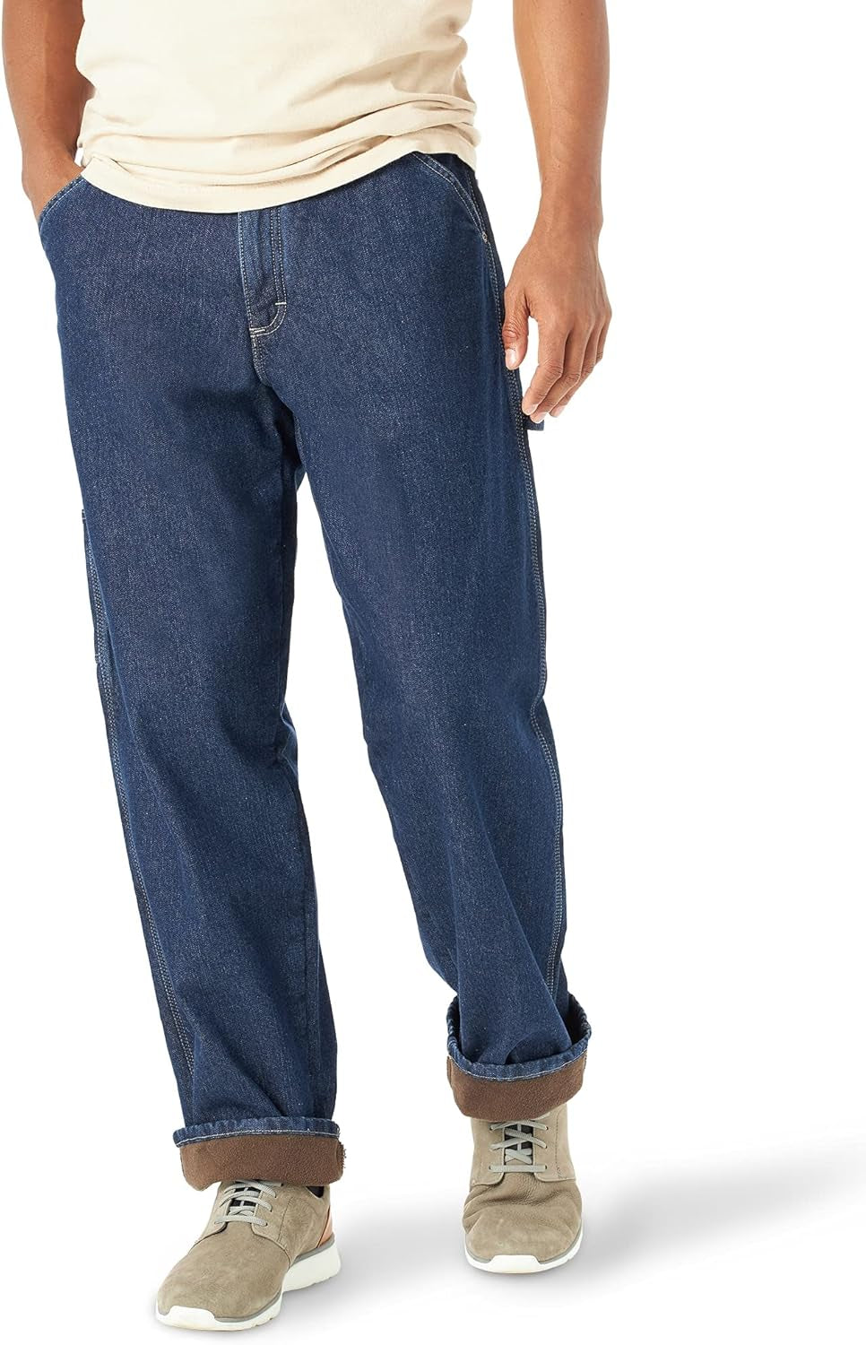 Wrangler Authentics Men's Fleece-Lined Carpenter Pants for Ultimate Comfort and Style