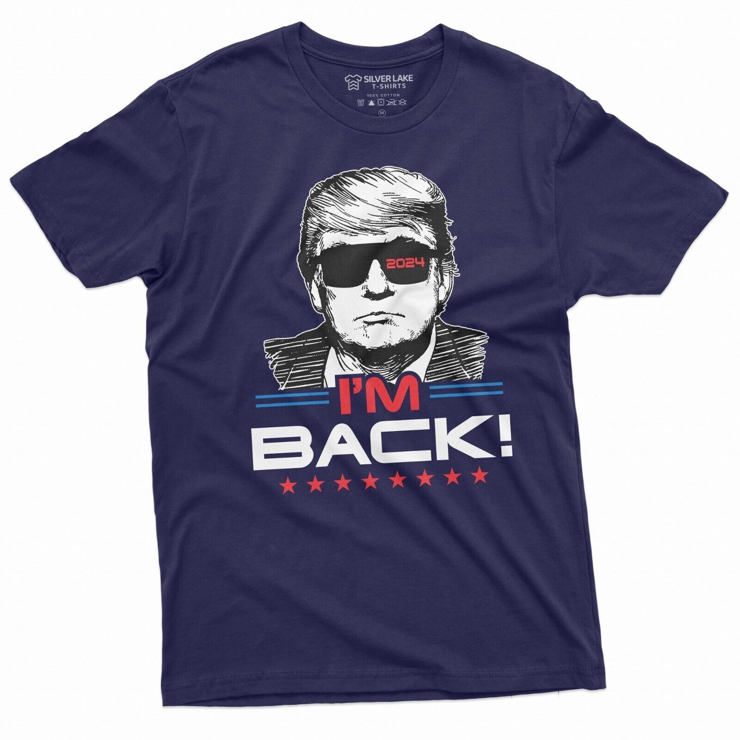 I'M Back Trump 2024 Re-Election T-Shirt - Show Your Support for Donald Trump!