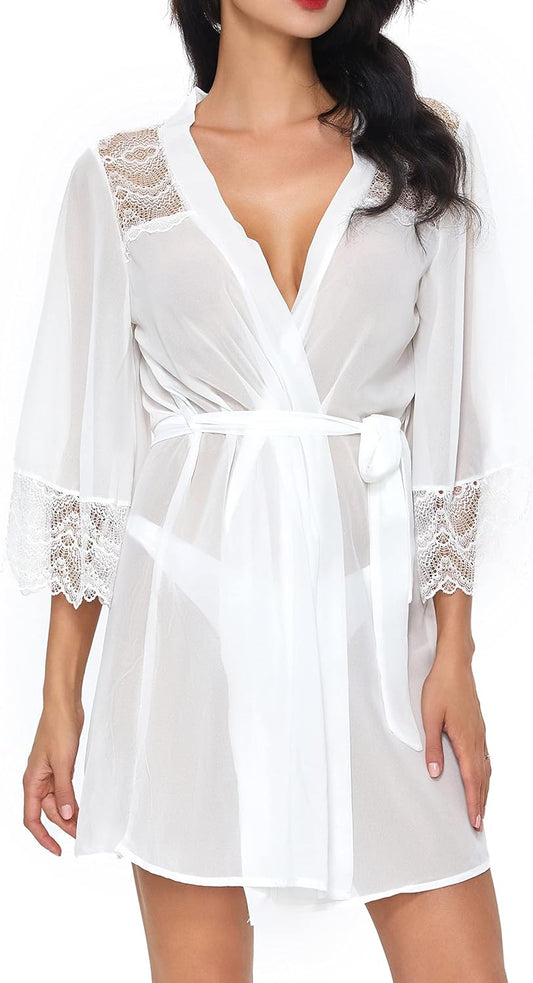 TOUSYEA Women's Soft Long Kimono Robe and Maxi Beach Dress Swimsuit Cover-Up