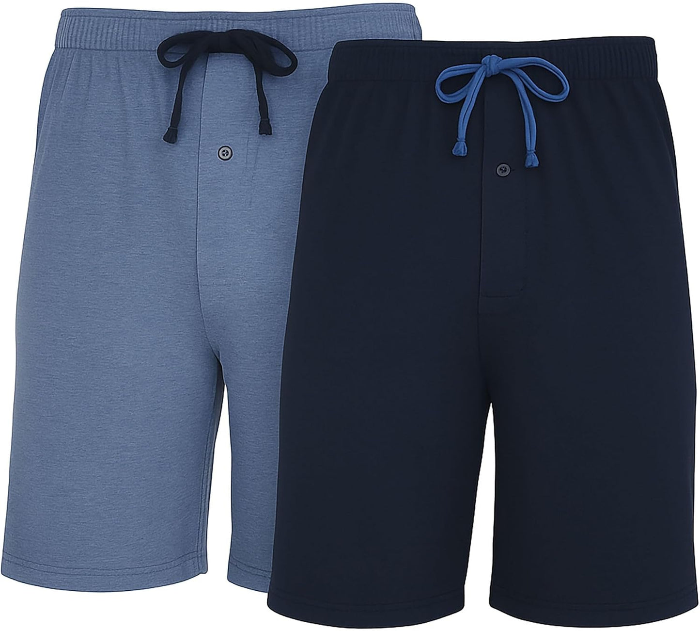 Hanes Men's 2-Pack Cotton Sleep Shorts - Comfortable & Breathable Loungewear with 7.5" Inseam