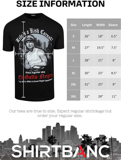 Men's Chicano Vatos Tribute T-Shirt - Blood In, Blood Out Movie Design
