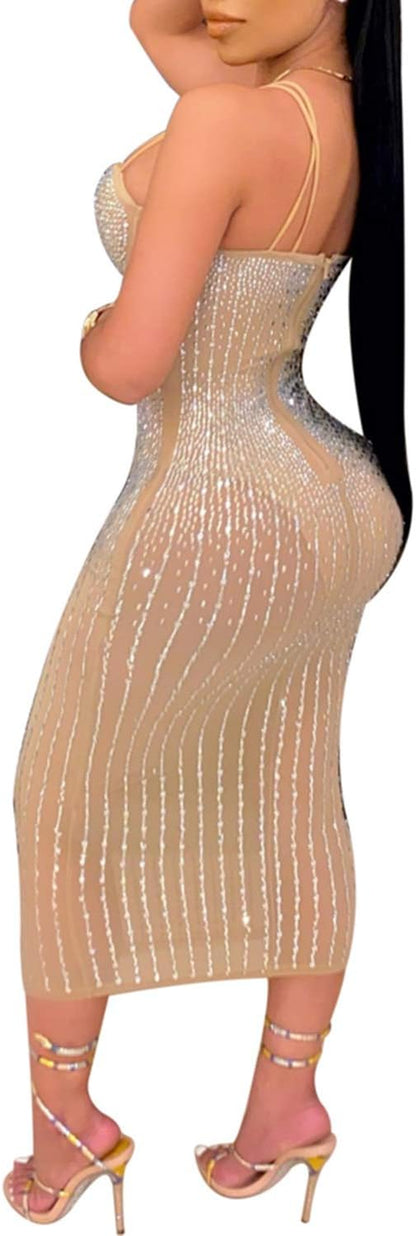 Sophisticated Long Sleeve Birthday Dress with Diamond Accents for Evening Events and Celebrations