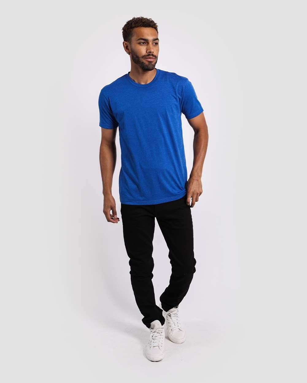 Elevate Your Wardrobe with INTO the AM Men's Soft Fitted T-Shirt Packs - Classic Short Sleeve Crew Neck Tees in Sizes S - 4XL