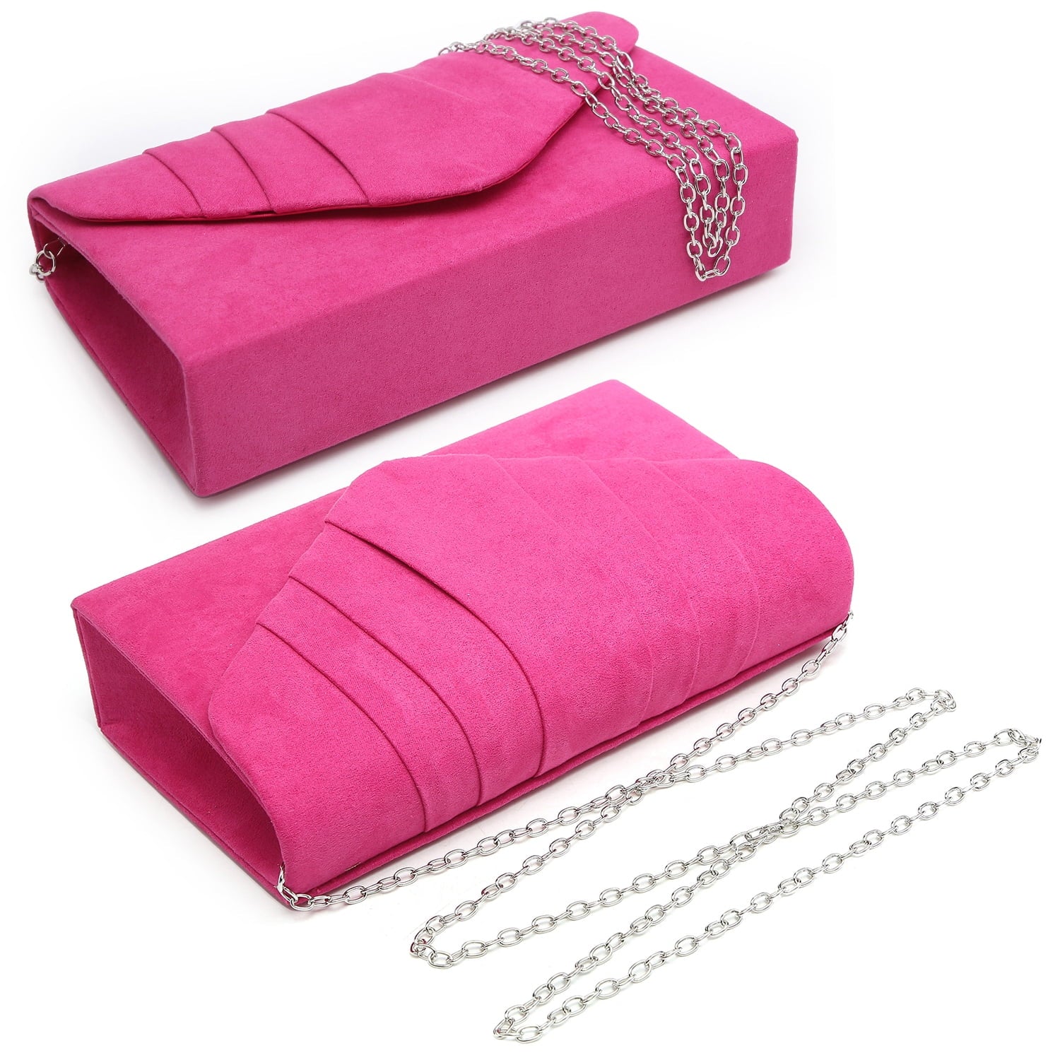 Elegant Pleated Envelope Clutch - Perfect Evening Bag for Weddings and Parties