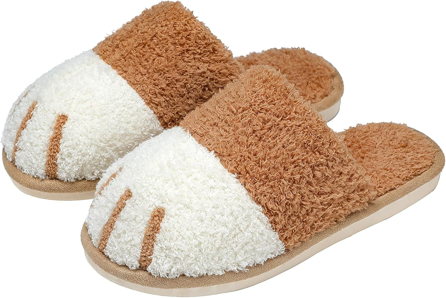 SINNO Women's Animal-Themed Memory Foam Slippers - Comfortable, Warm, and Non-Slip Indoor/Outdoor Footwear Perfect for Holiday Gifting