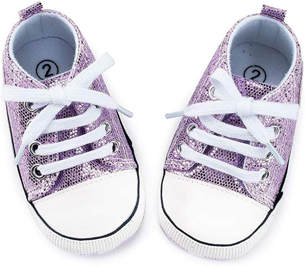 Cozy High Top Denim Sneakers with Soft Anti-Slip Sole for Newborns and Infants