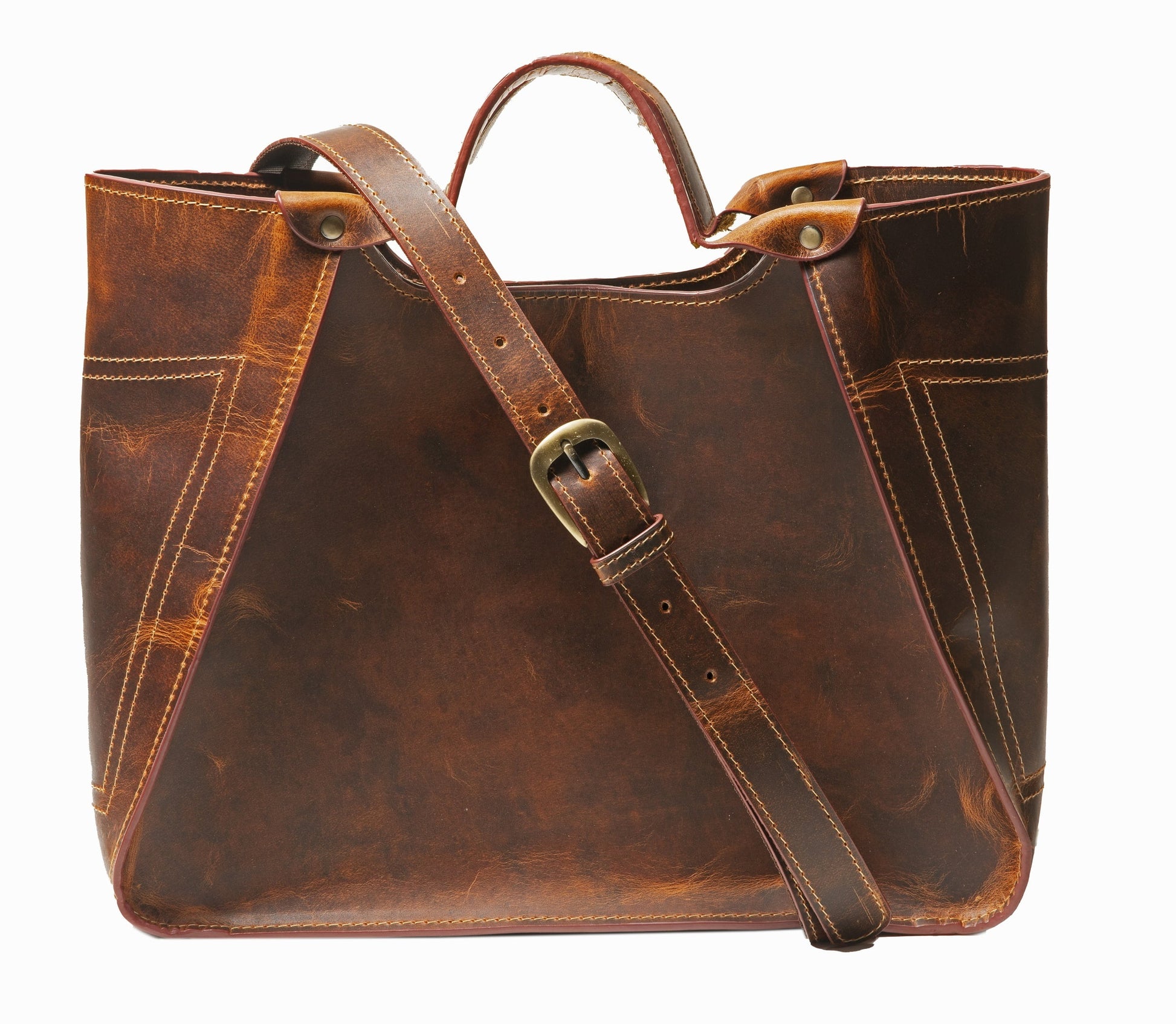 Stylish Genuine Leather Travel Handbag - Designer Shoulder Tote for Women