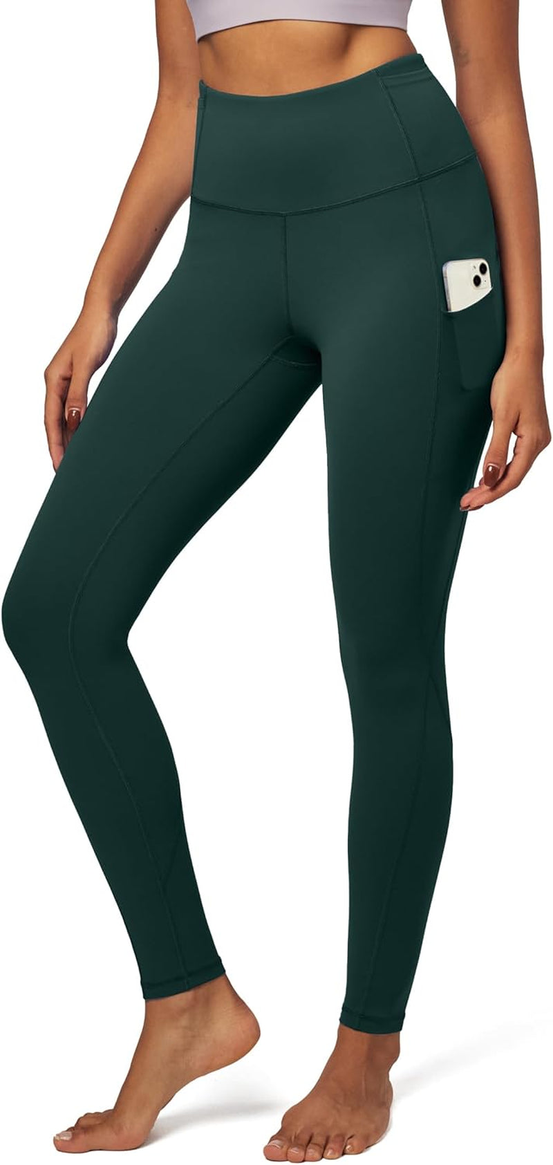 IUGA Women's High-Waisted Yoga Pants with Pockets - Tummy Control Compression Leggings for Fitness and Running