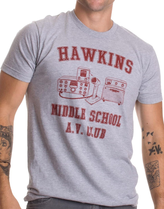 Retro 1980s Hawkins Middle School A.V. Club Costume T-Shirt