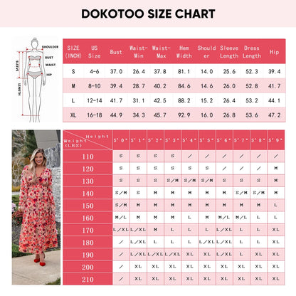 Blue Floral Print Maxi Dress for Women - Fall Chiffon Deep V-Neck Long Sleeve Ruffle Hem Party Dress with Elastic Cuffs, Boho Style for Holiday Vacation, Size US 4-6 (S)
