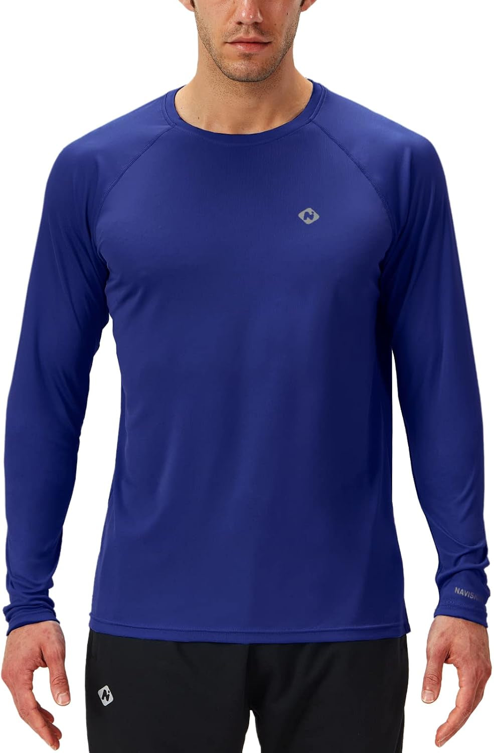 NAVISKIN Men's UPF 50+ Long Sleeve Rash Guard - Lightweight, Quick Dry Swim Shirt for Ultimate Sun Protection