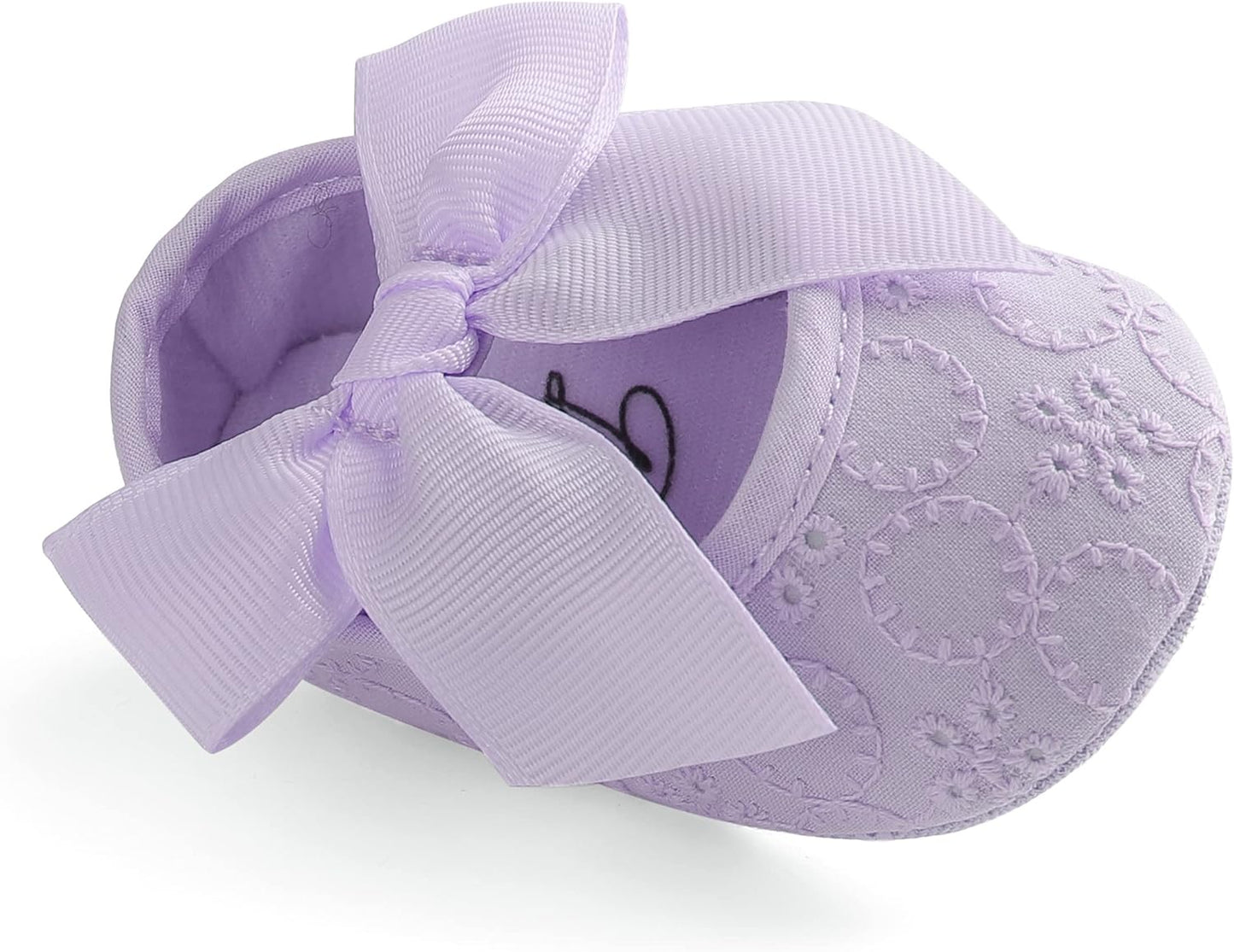 Adorable Baby Girls' Princess Bowknot Soft Sole Crib Sneakers