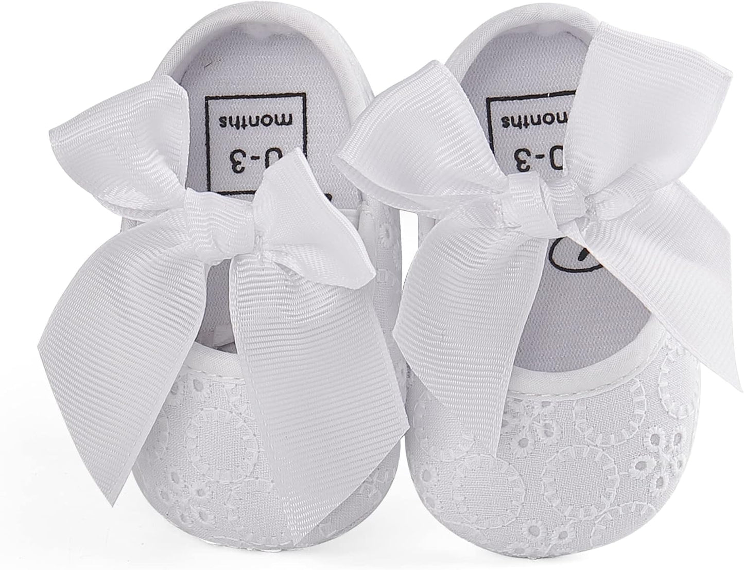Adorable Baby Girls' Princess Bowknot Soft Sole Crib Sneakers
