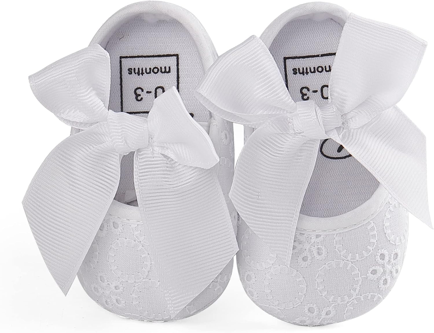 Adorable Baby Girls' Princess Bowknot Soft Sole Crib Sneakers