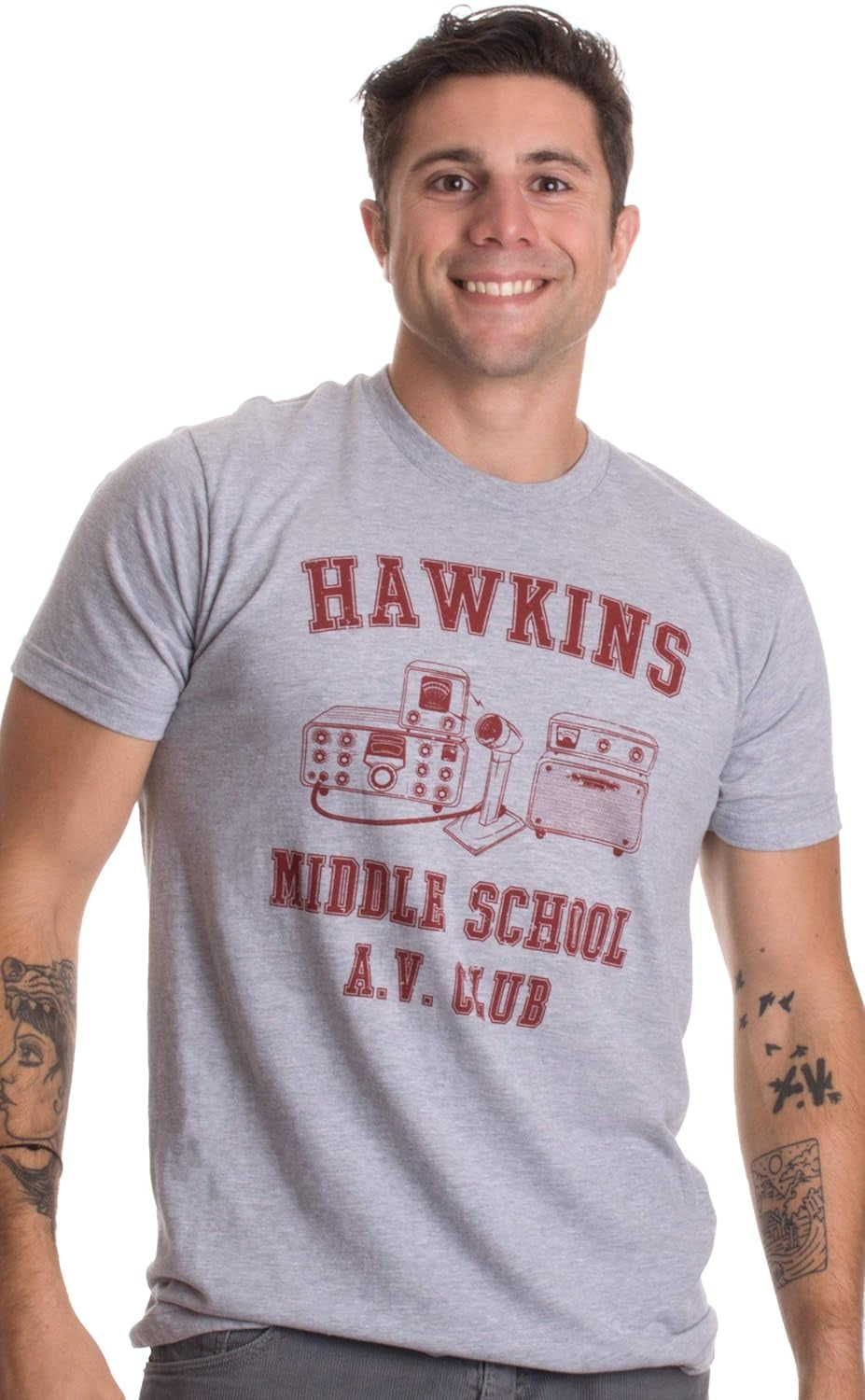 Retro 1980s Hawkins Middle School A.V. Club Costume T-Shirt