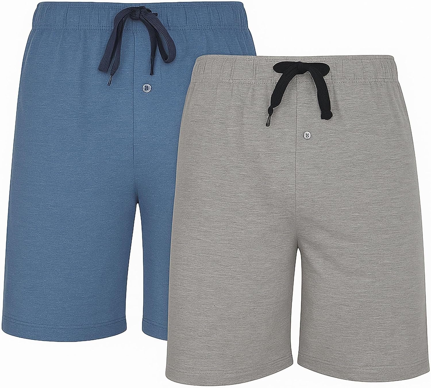 Hanes Men's 2-Pack Cotton Sleep Shorts - Comfortable & Breathable Loungewear with 7.5" Inseam