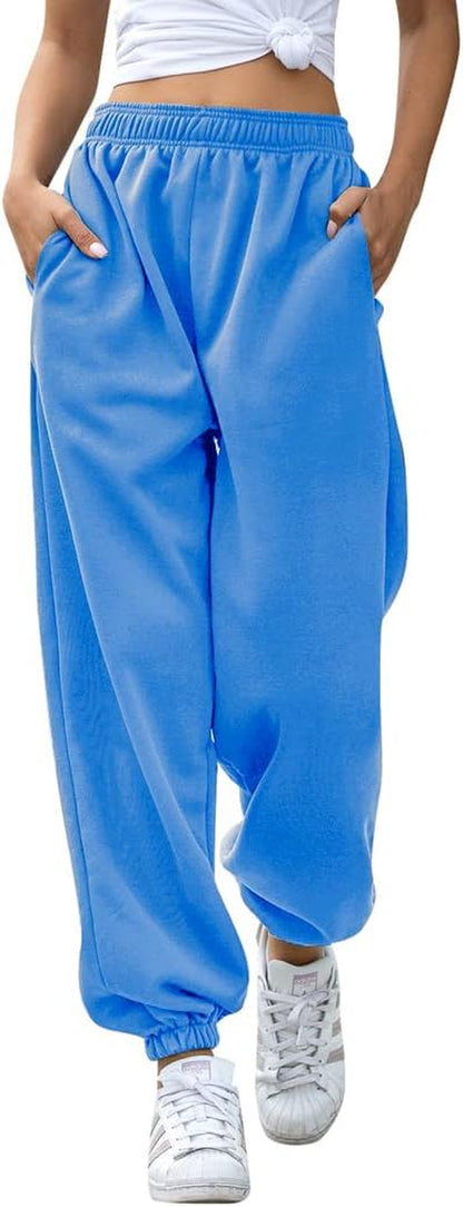 Hesayep Women's High-Waisted Active Joggers and Lounge Trousers