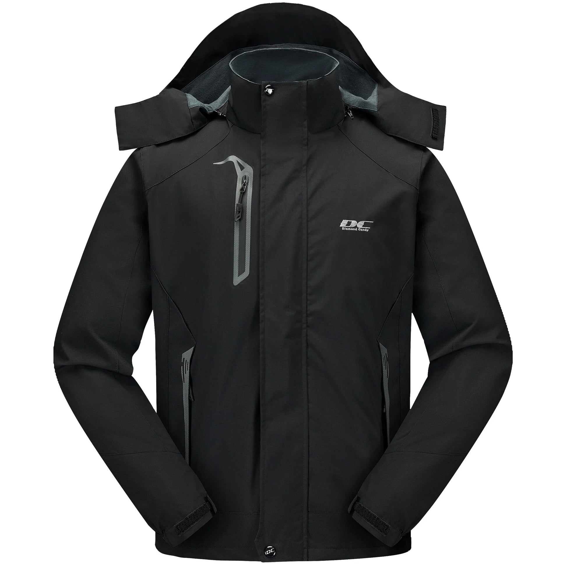 Men's Lightweight Waterproof Hooded Jacket for Outdoor and Casual Sportswear