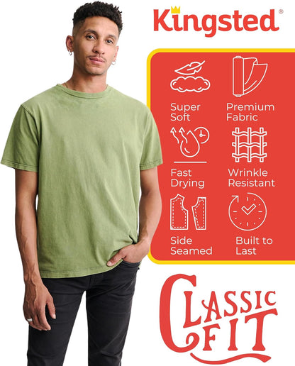 Kingsted Men's Premium T-Shirt Pack - Ultra-Soft Fabric & Timeless Design