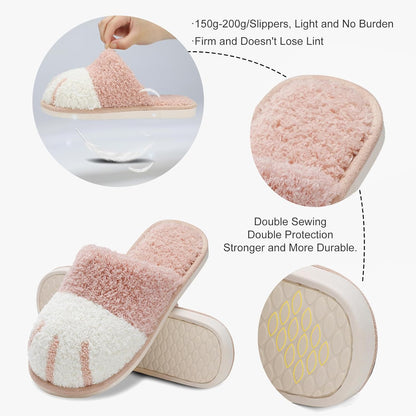 SINNO Women's Animal-Themed Memory Foam Slippers - Comfortable, Warm, and Non-Slip Indoor/Outdoor Footwear Perfect for Holiday Gifting