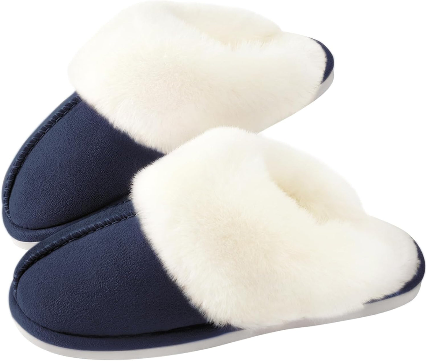 Parlovable Women's Memory Foam Slippers - Cozy Fuzzy House Shoes with Anti-Skid Sole for Versatile Indoor and Outdoor Comfort