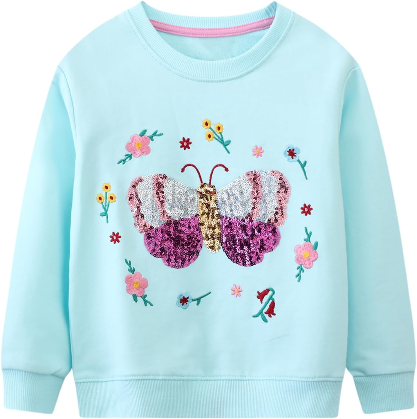 Adorable Bumeex Toddler Girl Christmas Crewneck Sweatshirt Outfit