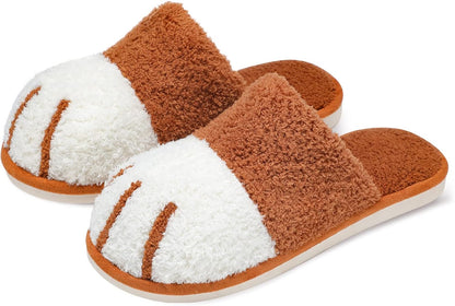SINNO Women's Animal-Themed Memory Foam Slippers - Comfortable, Warm, and Non-Slip Indoor/Outdoor Footwear Perfect for Holiday Gifting