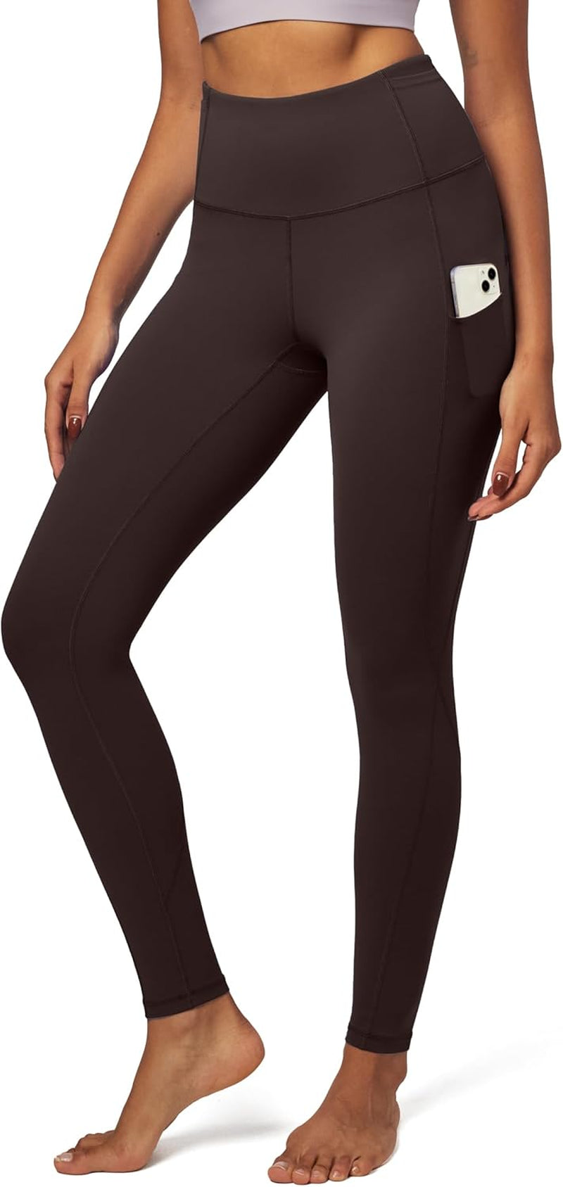 IUGA Women's High-Waisted Yoga Pants with Pockets - Tummy Control Compression Leggings for Fitness and Running