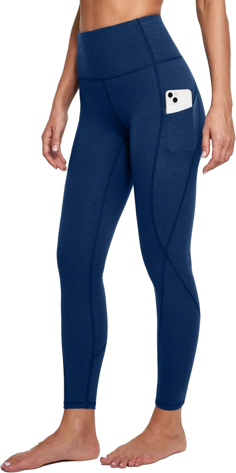 IUGA Women's High-Waisted Yoga Pants with Pockets - Tummy Control Compression Leggings for Fitness and Running