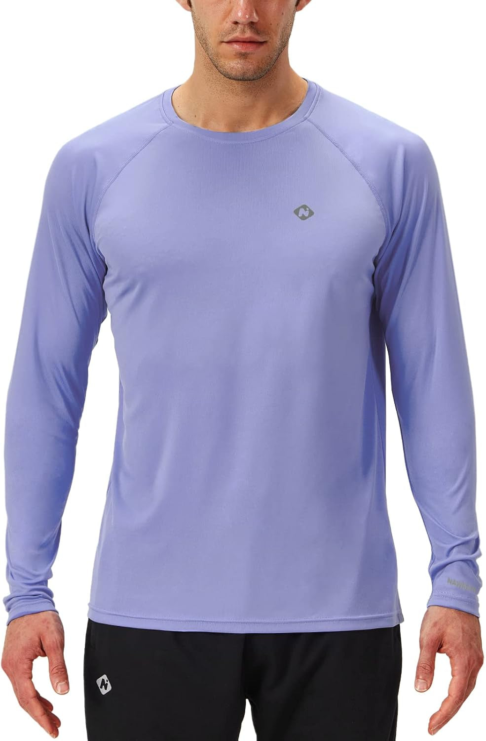 NAVISKIN Men's UPF 50+ Long Sleeve Rash Guard - Lightweight, Quick Dry Swim Shirt for Ultimate Sun Protection
