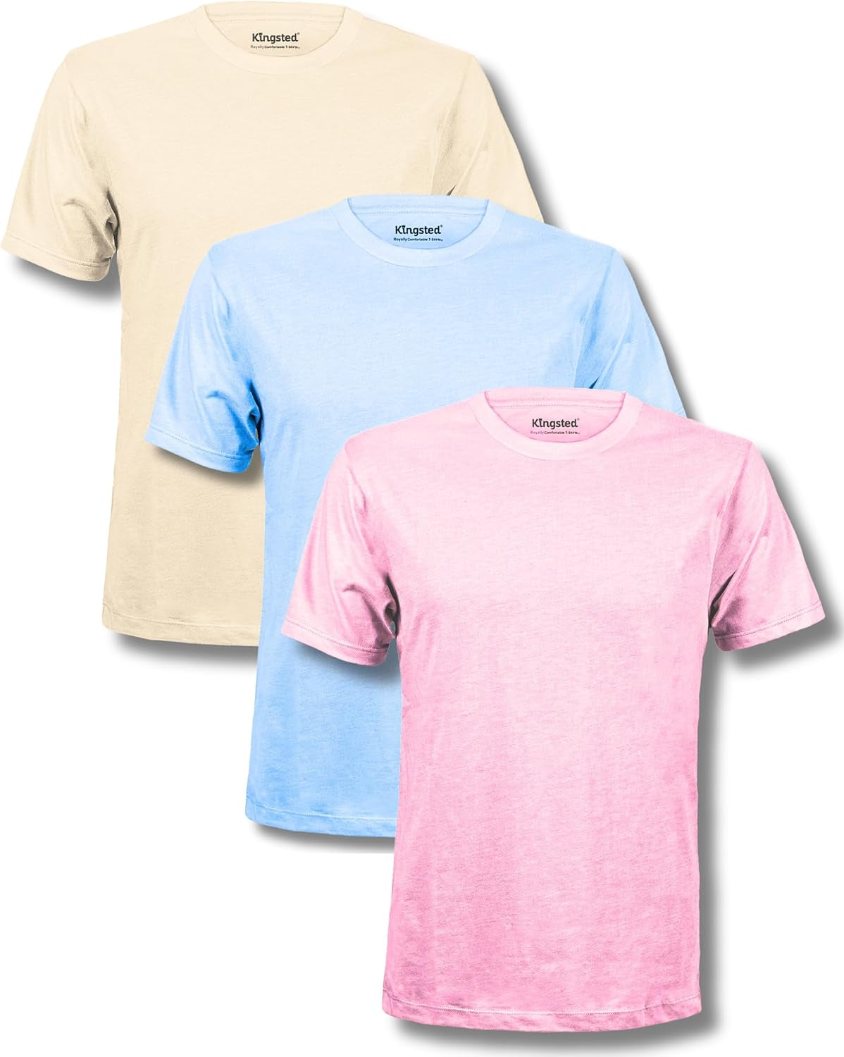 Kingsted Men's Premium T-Shirt Pack - Ultra-Soft Fabric & Timeless Design