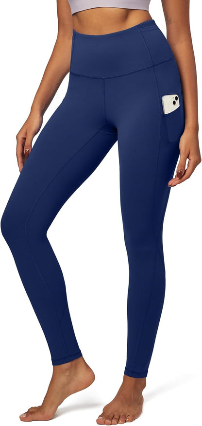 IUGA Women's High-Waisted Yoga Pants with Pockets - Tummy Control Compression Leggings for Fitness and Running