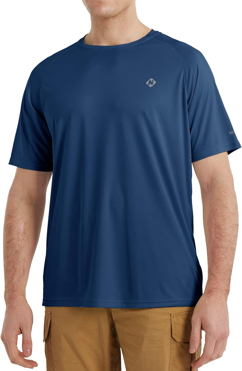 NAVISKIN Men's UPF 50+ Long Sleeve Rash Guard - Lightweight, Quick Dry Swim Shirt for Ultimate Sun Protection