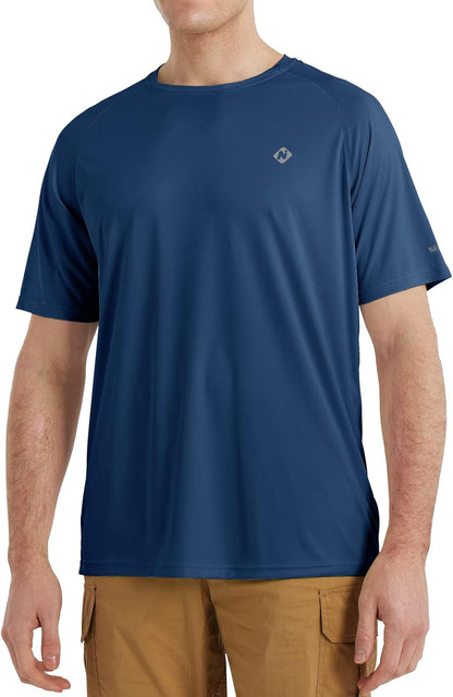 NAVISKIN Men's UPF 50+ Long Sleeve Rash Guard - Lightweight, Quick Dry Swim Shirt for Ultimate Sun Protection