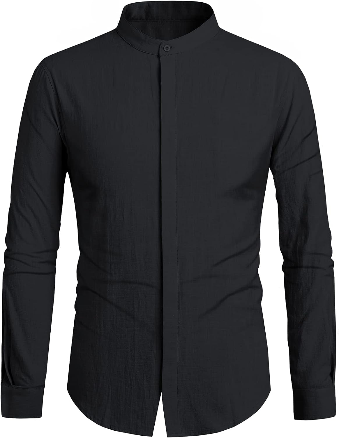 Men's Lightweight Linen Button-Up Shirt - Perfect Casual Summer Top