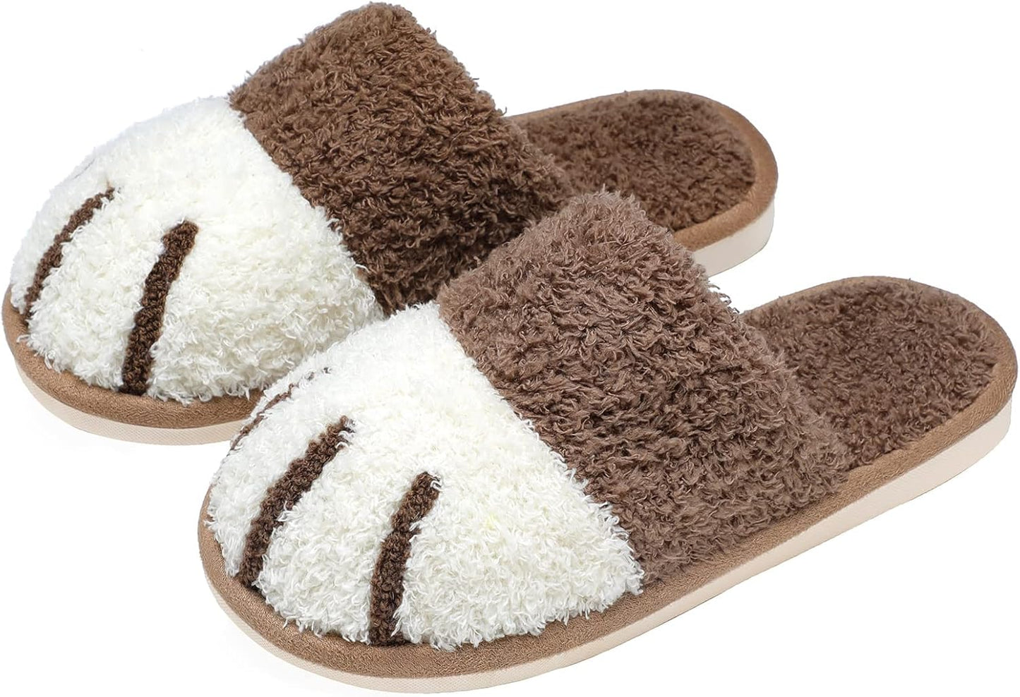 SINNO Women's Animal-Themed Memory Foam Slippers - Comfortable, Warm, and Non-Slip Indoor/Outdoor Footwear Perfect for Holiday Gifting