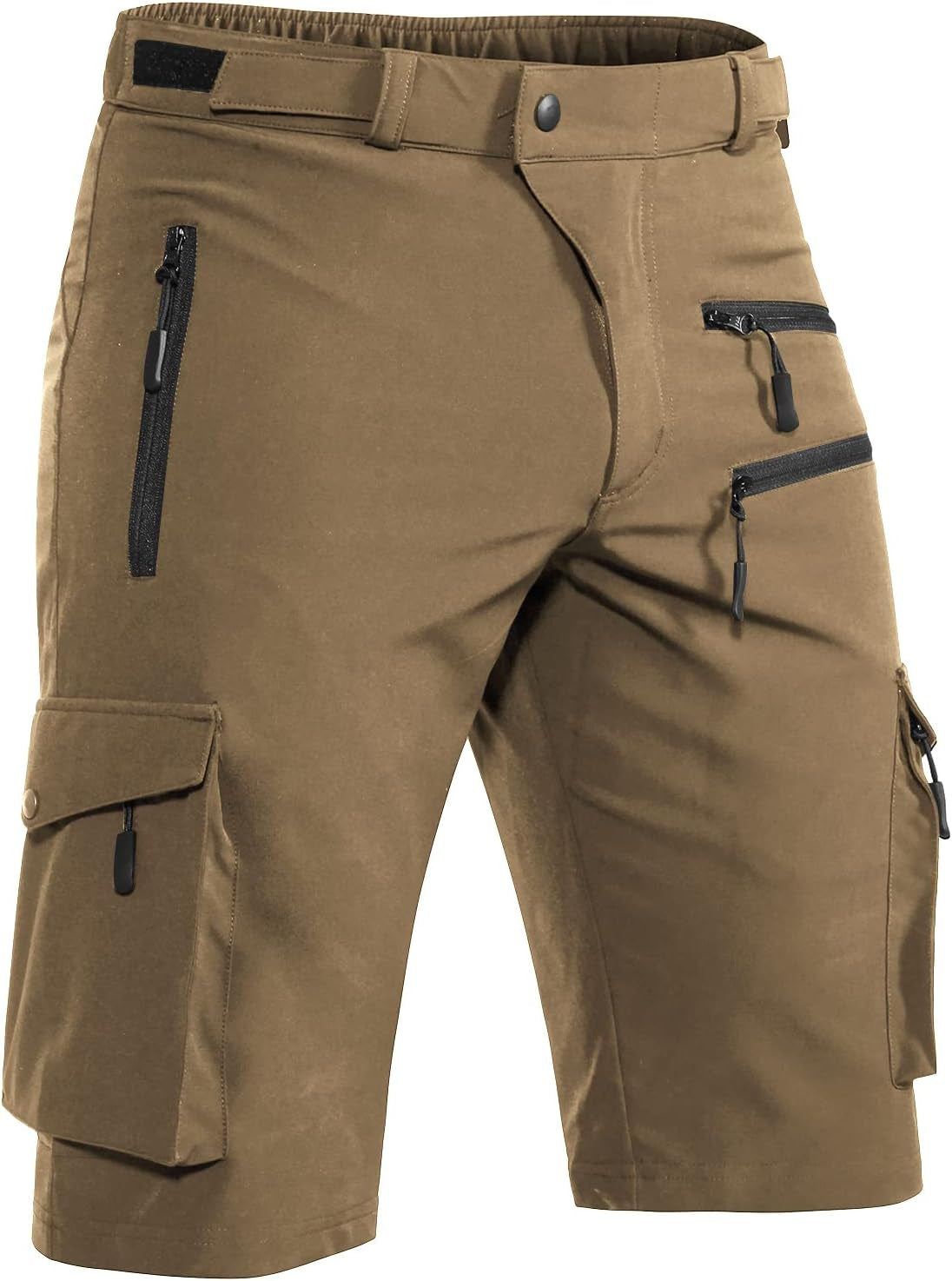 Men's Quick-Dry Stretch Mountain Bike Shorts with Zipper Pocket - Perfect for Cycling and Outdoor Adventures