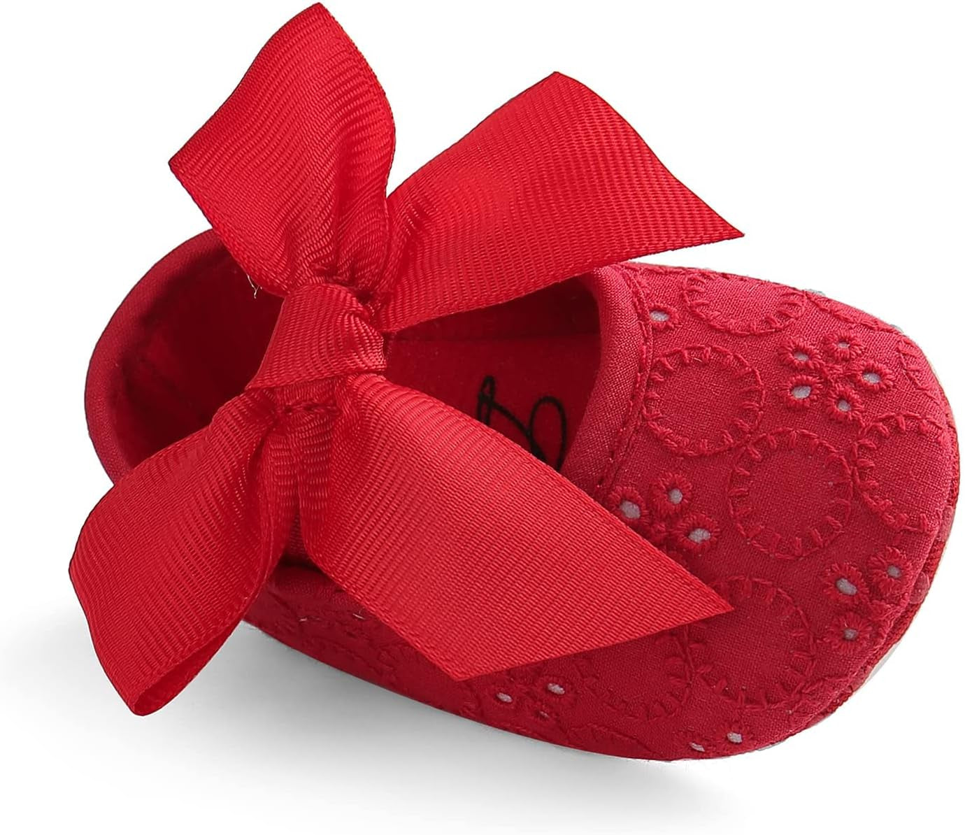 Adorable Baby Girls' Princess Bowknot Soft Sole Crib Sneakers