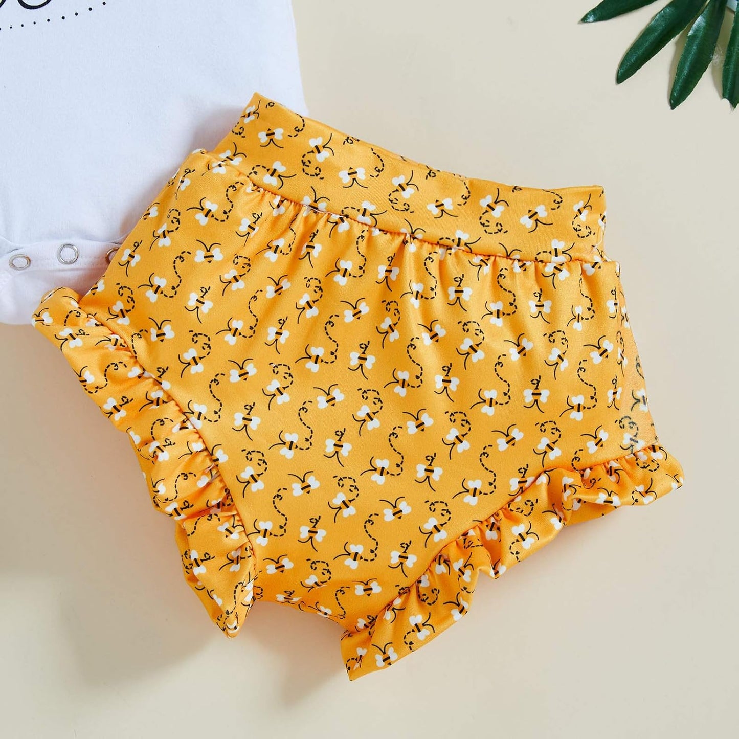Adorable Newborn Baby Girls' 3-Piece Floral Ruffle Summer Outfit Set