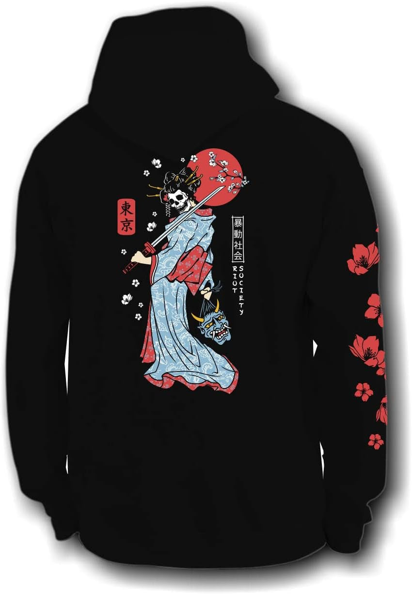 Riot Society Men's Graphic and Embroidered Hoodie