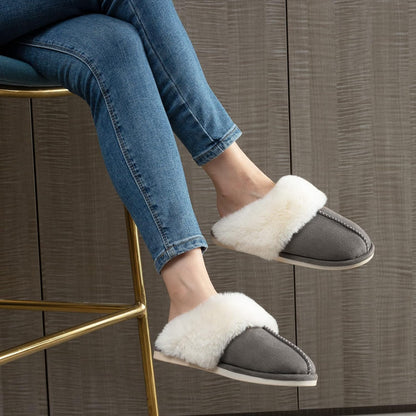 Parlovable Women's Memory Foam Slippers - Cozy Fuzzy House Shoes with Anti-Skid Sole for Versatile Indoor and Outdoor Comfort