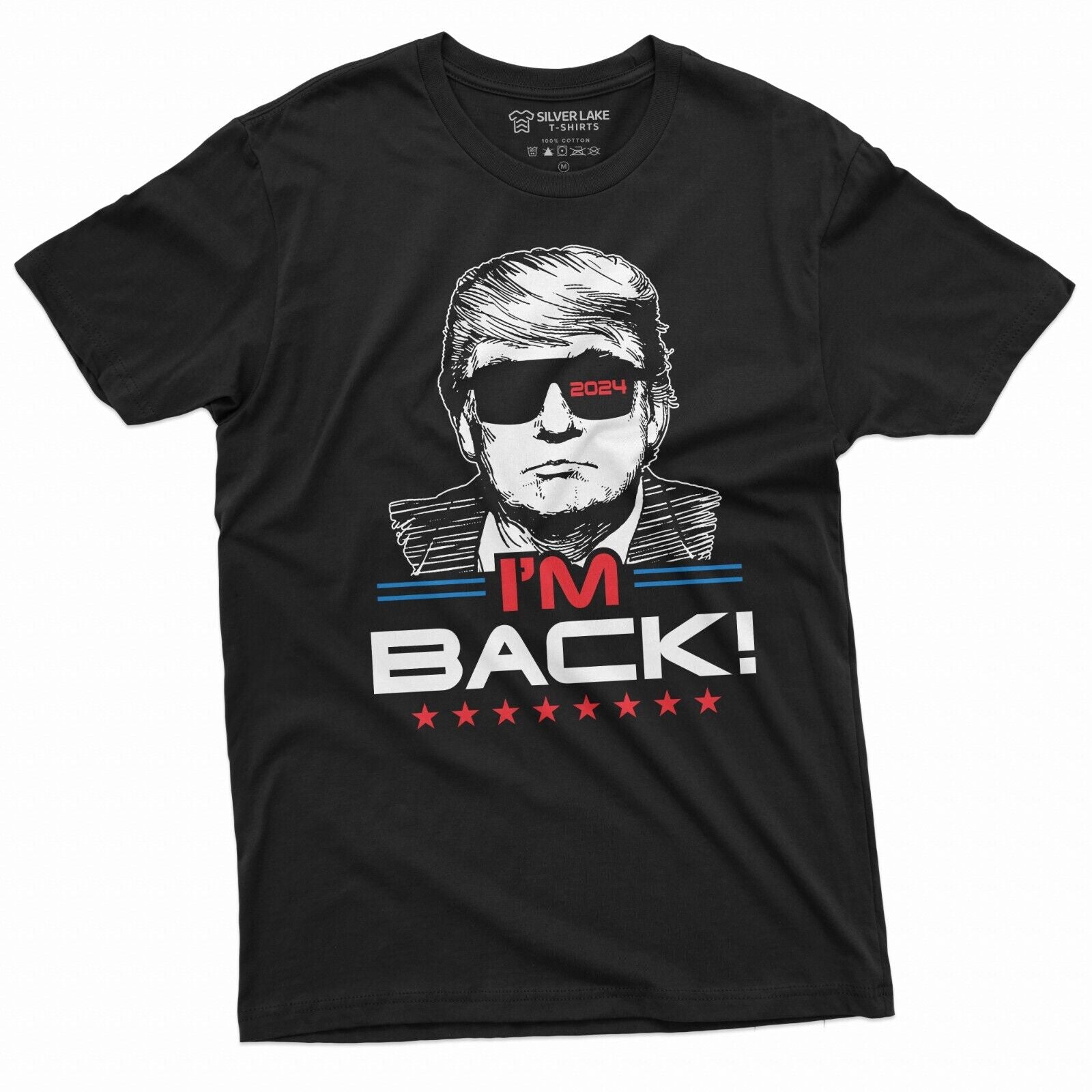 I'M Back Trump 2024 Re-Election T-Shirt - Show Your Support for Donald Trump!