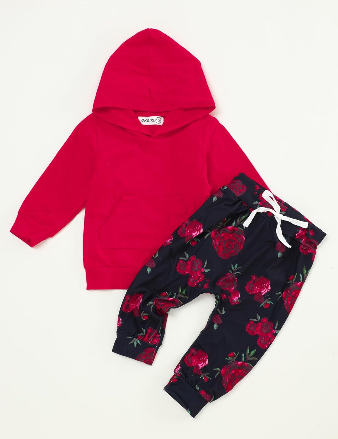 Adorable Baby Girl Flower Hoodie Sweatshirt & Pant Set with Headband - Perfect Fall & Winter Outfit for Toddlers