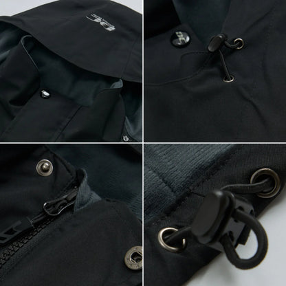 Men's Lightweight Waterproof Hooded Jacket for Outdoor and Casual Sportswear