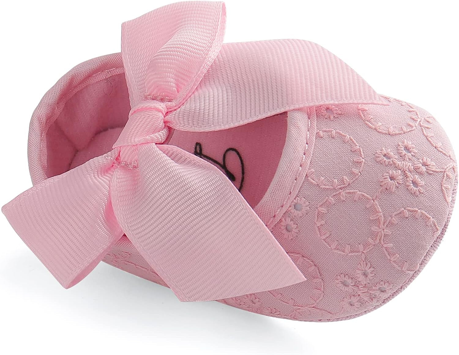 Adorable Baby Girls' Princess Bowknot Soft Sole Crib Sneakers