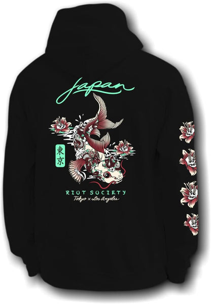 Riot Society Men's Graphic and Embroidered Hoodie