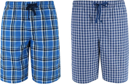 Hanes Men's 2-Pack Cotton Sleep Shorts - Comfortable & Breathable Loungewear with 7.5" Inseam